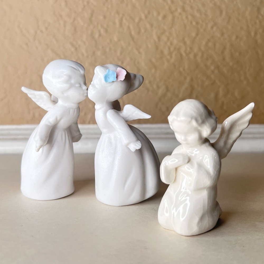 Mid-Century Angel Set – Napcoware Kissing Angels + Goebel West Germany
